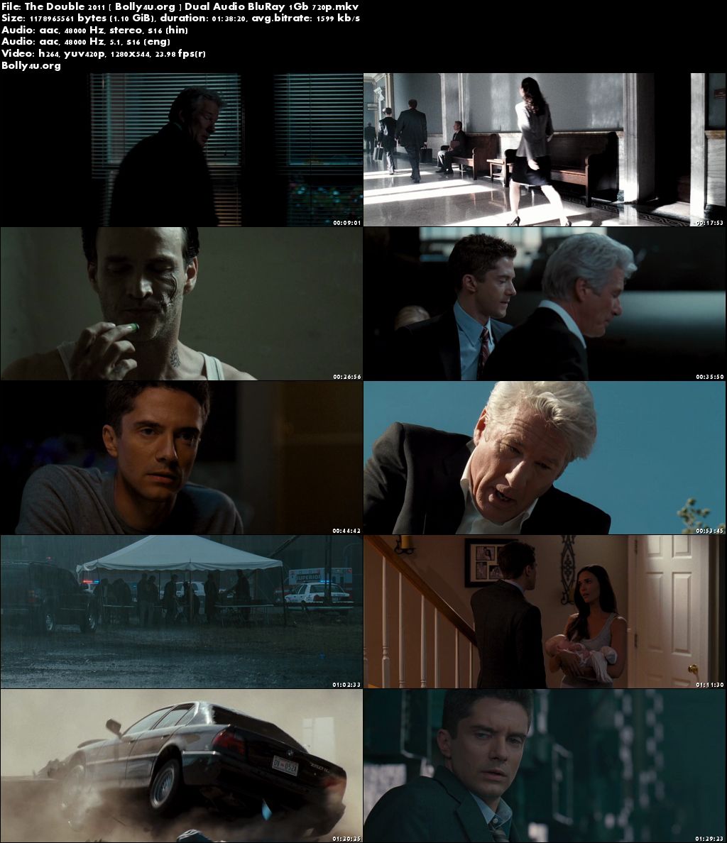 The Double 2011 BluRay 1Gb Hindi Dual Audio 720p Download