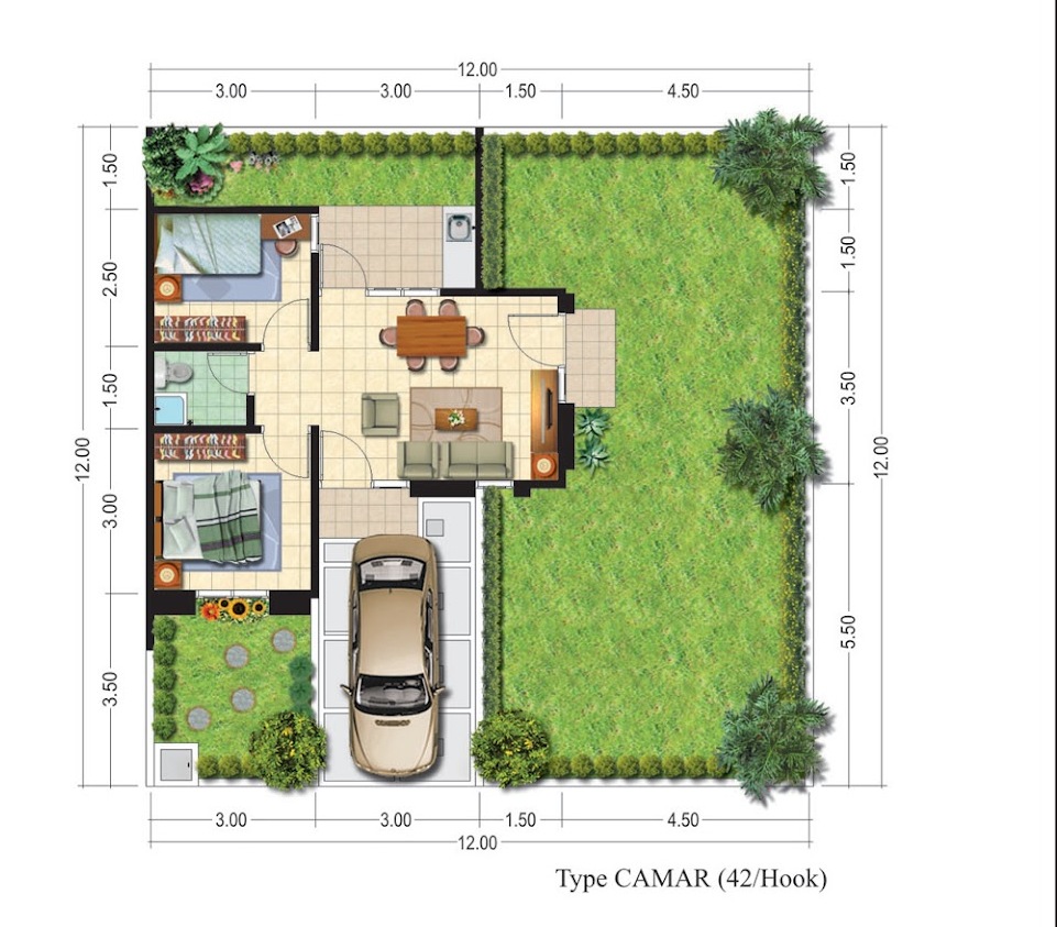 Desain Rumah Modern  Type  36  Rumah Minimalis Terbaru