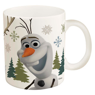 Mug Olaf tersenyum