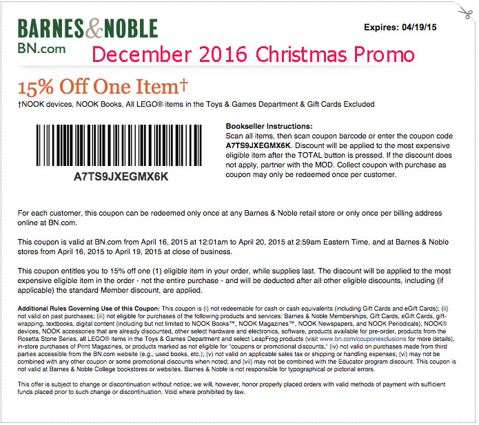 Free Promo Codes and Coupons 2023 Barnes and Noble Coupons