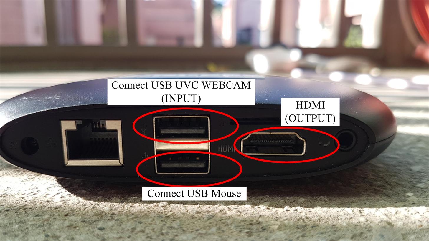 USB UVC WEBCAM to HDMI adpater