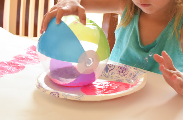 Beach Ball Painting Process Art | What Can We Do With Paper And Glue