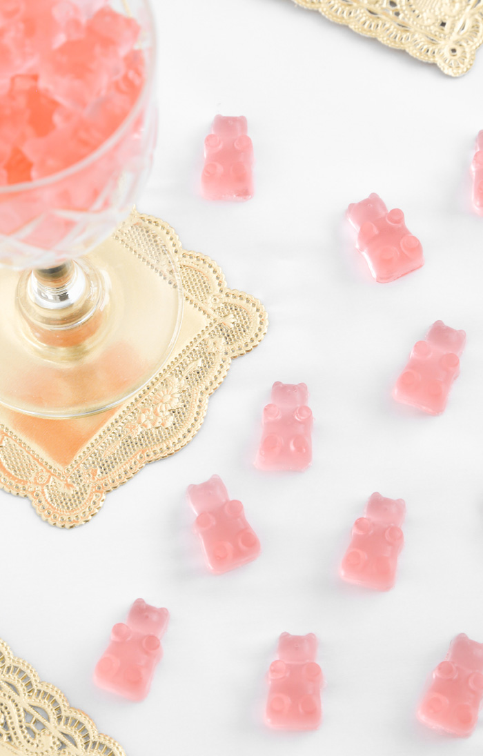 DIY Rosé Wine Gummy Bears Sprinkle Bakes
