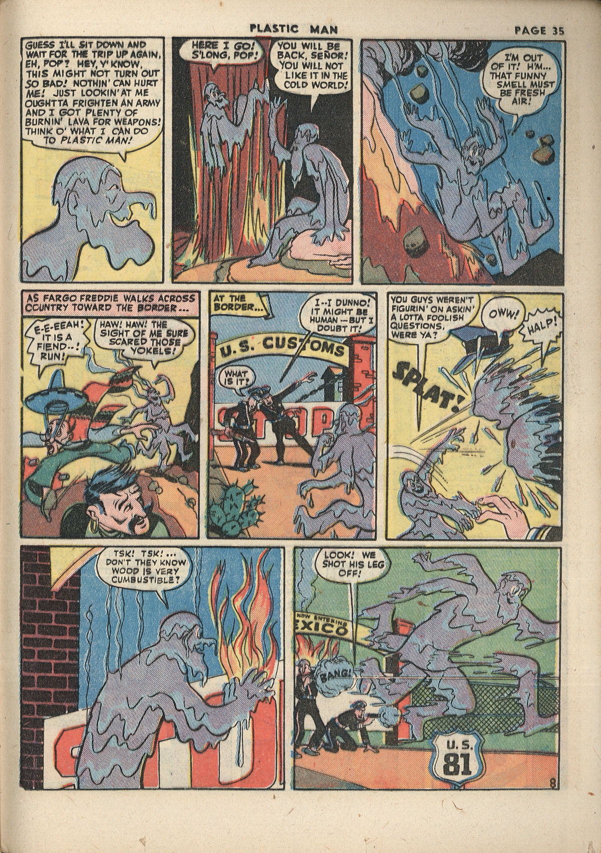 Read online Plastic Man (1943) comic -  Issue #2 - 37