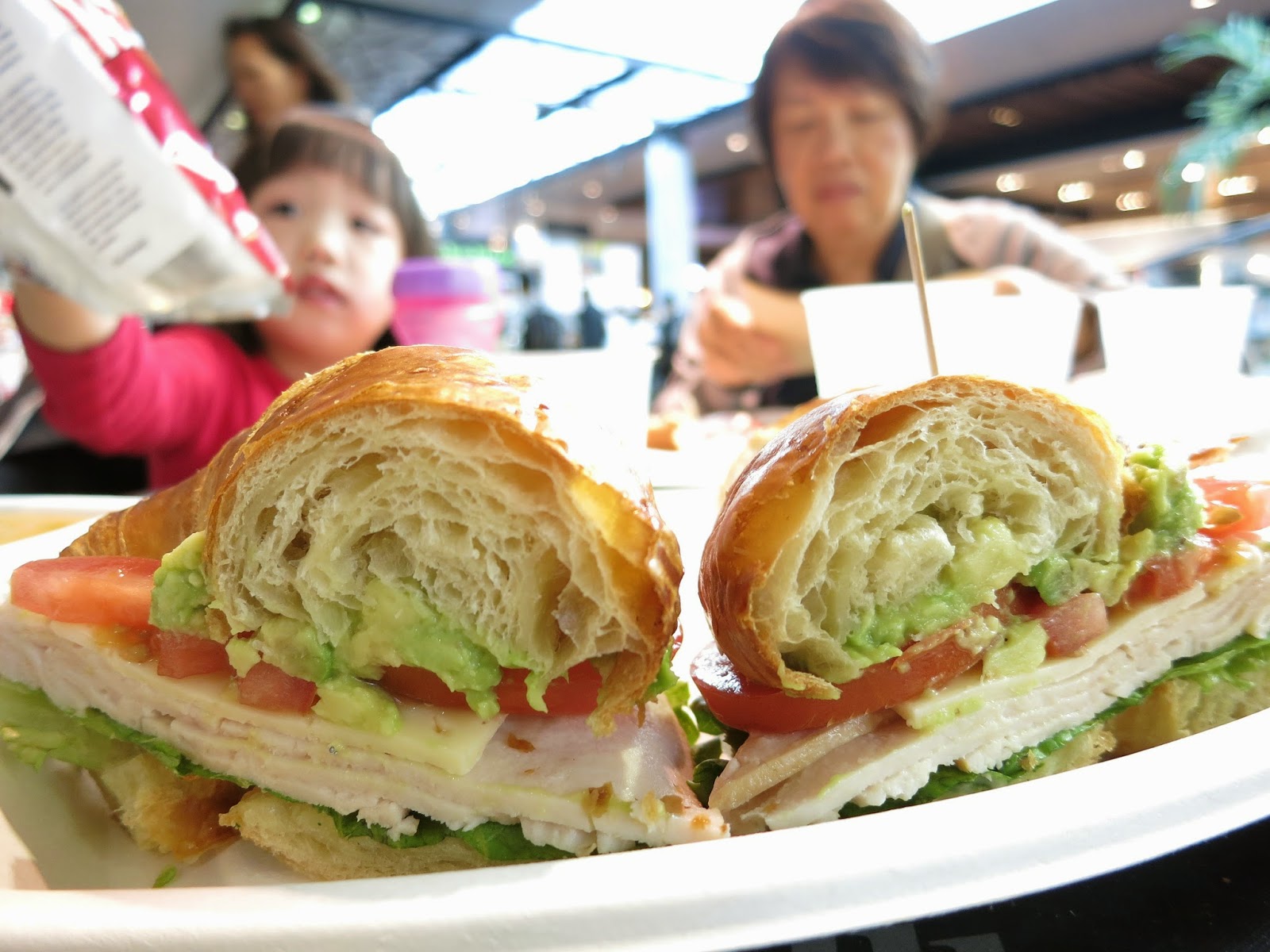 pieces of m Turkey Avocado Croissant Sandwich + Butternut Squash Soup