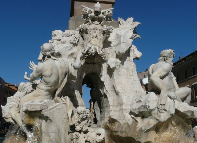 Fontanna Czterech Rzek w Rzymie Fontanna Czterech Rzek w Rzymie