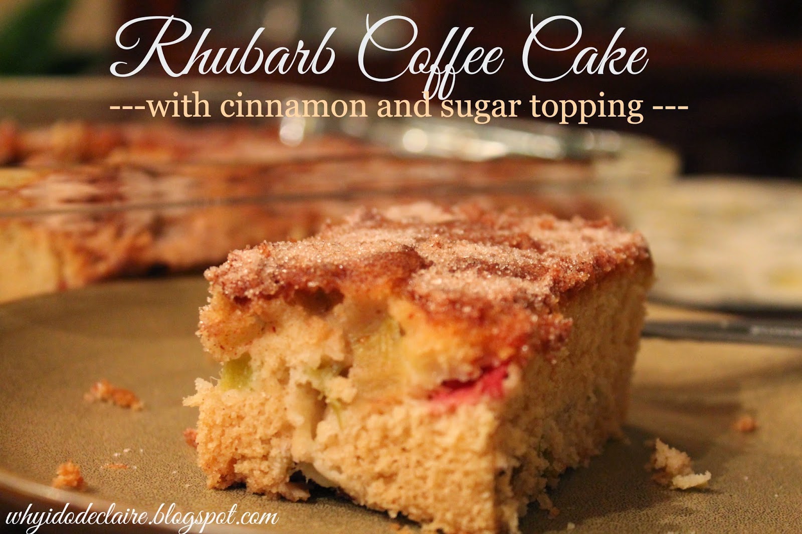 Rhubarb Coffee Cake