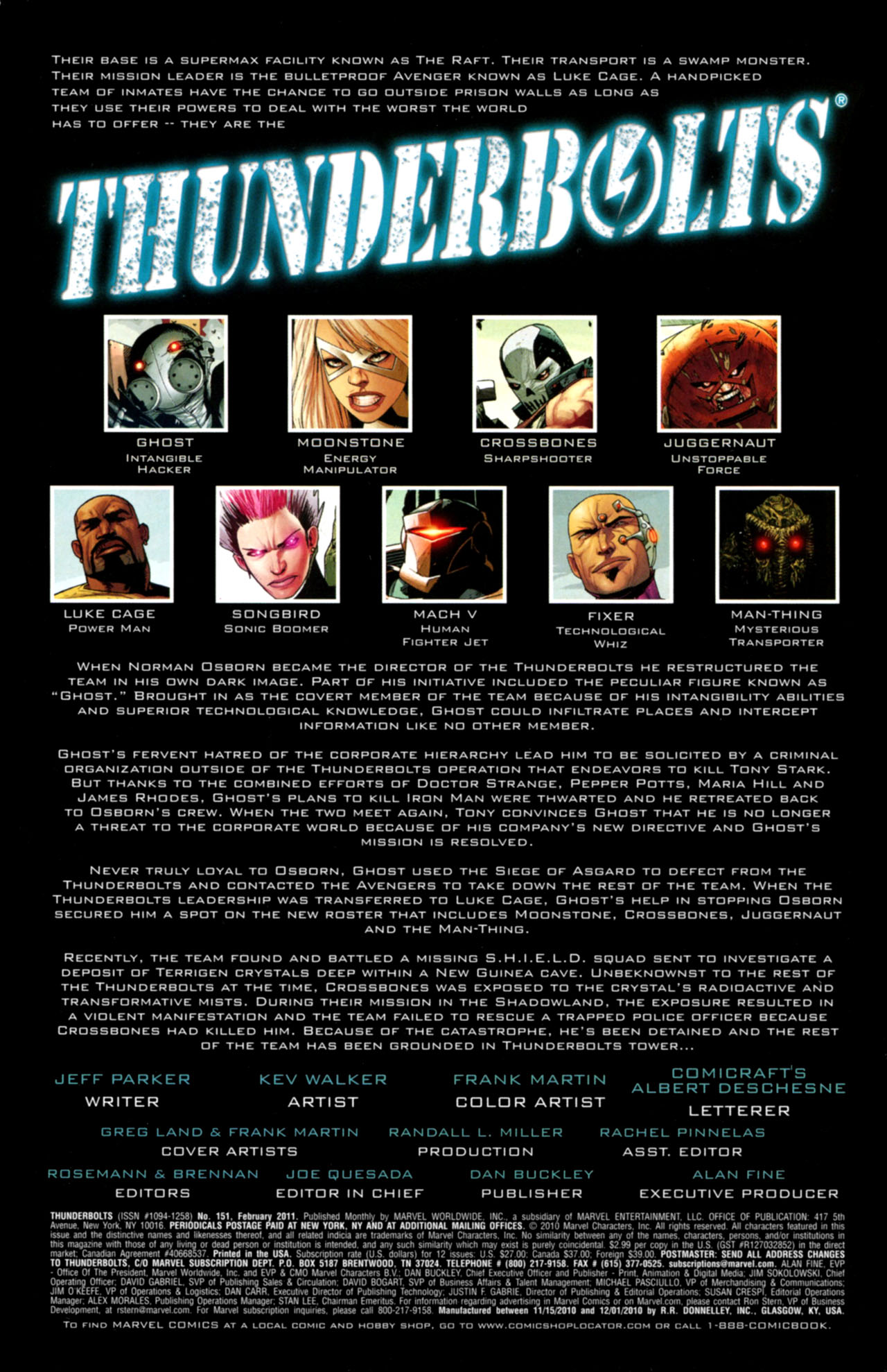 Read online Thunderbolts (1997) comic -  Issue #151 - 2