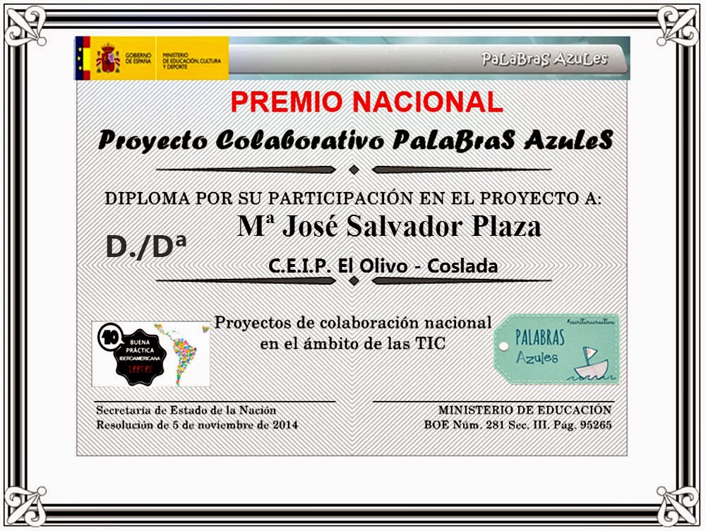 CONSEGUIMOS PREMIO NACIONAL