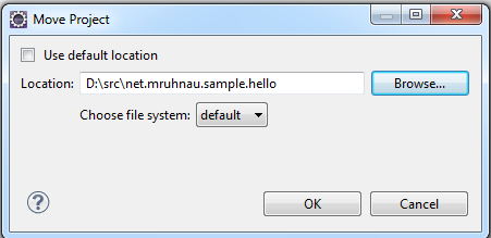 mruhnau.net: Quick tip: moving an Eclipse project to another folder