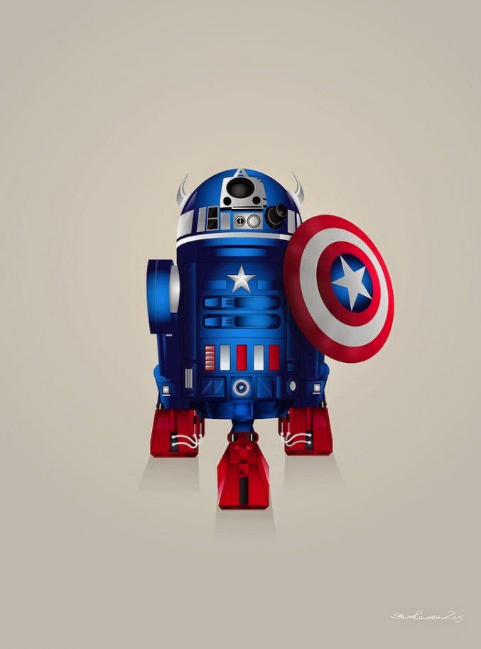 R2-D2 Star Wars super héroes