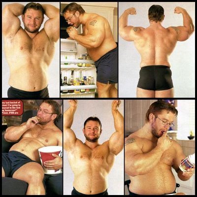 Lee Priest off-season Kentucky Fried Chicken binges Lee Priest off-season Kentucky Fried Chicken binges