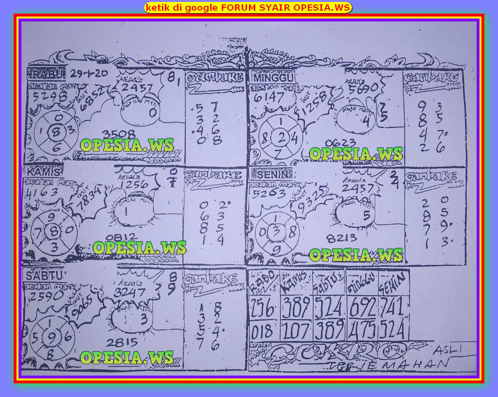 Januari 2020 Syair Hk Petruk Malam Ini Mirahs