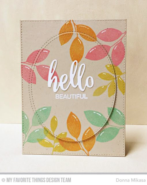 Handmade card from Donna Mikasa featuring products from My Favorite Things #mftstamps
