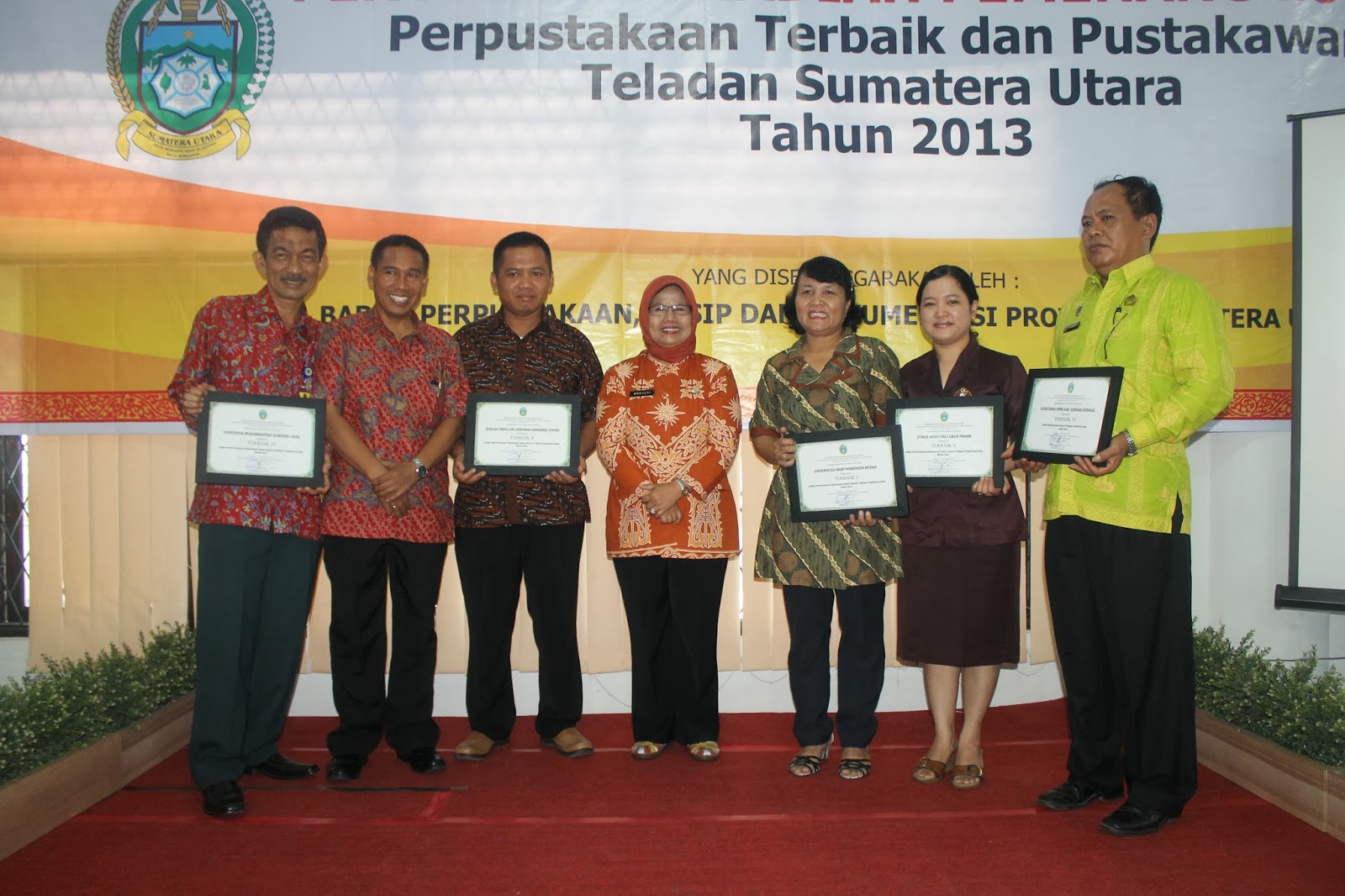  Penghargaan Perpustakaan Terbaik Sumatera Utara 