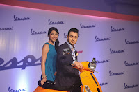 Imran Khan Unveil the New Vespa Scooter