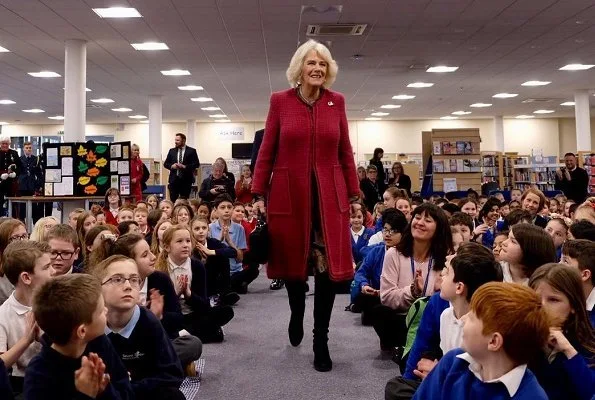 The Duchess of Cornwall visited North Swindon Library and the Lyndhurst Centre