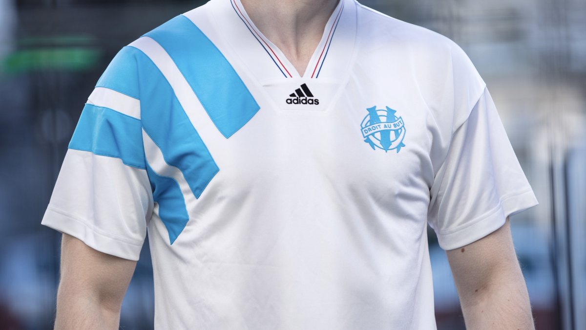 Awesome Adidas Olympique Marseille Champions League Title Remake Jersey - Footy Headlines