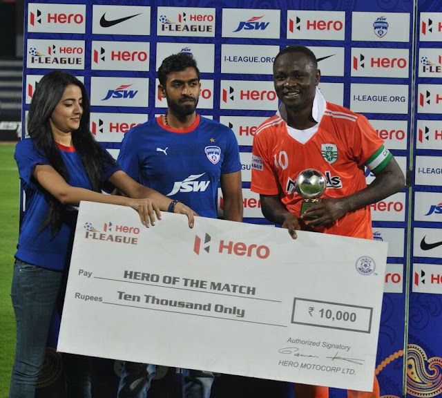 Sporting ride on Odafa's brace to win against Bengaluru FC Hero i-League 2015-16 Results