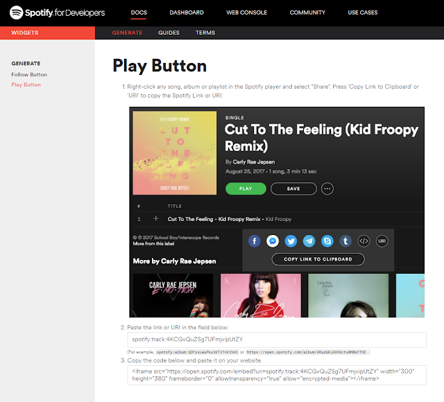 Cómo incluir canciones de Spotify con la portada del disco en tu página Web