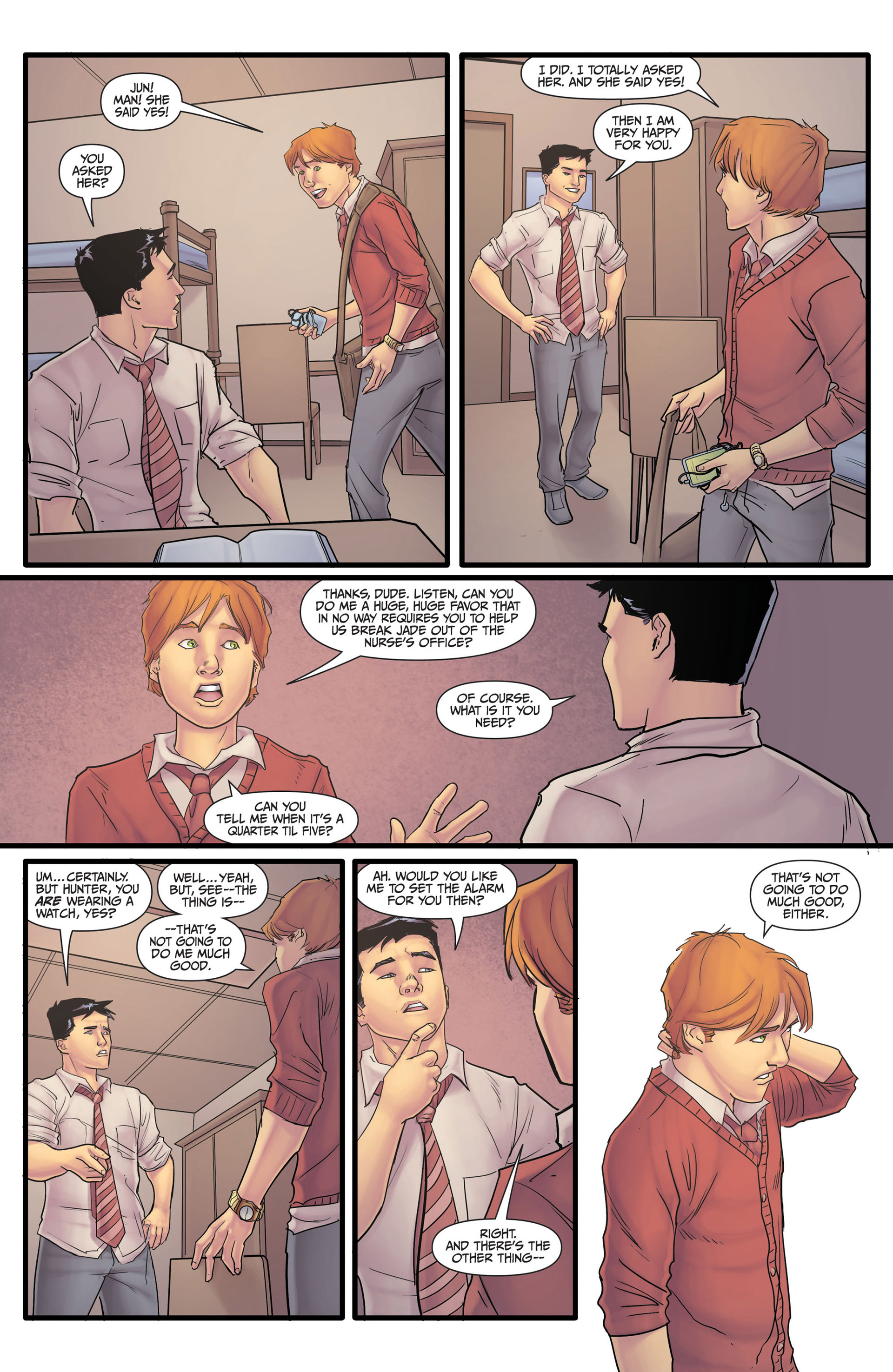 Read online Morning Glories comic -  Issue #8 - 13