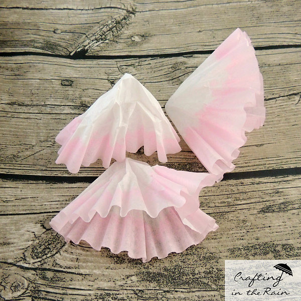 Make a Coffee Filter Flower || Crafting in the Rain