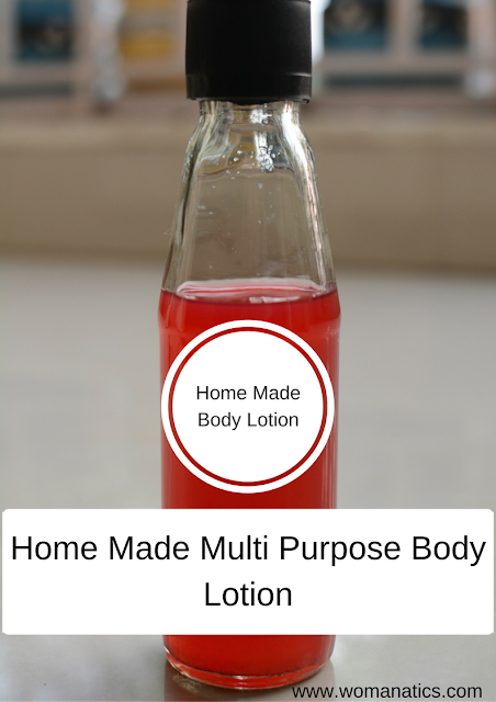 Home made glycerin body lotion