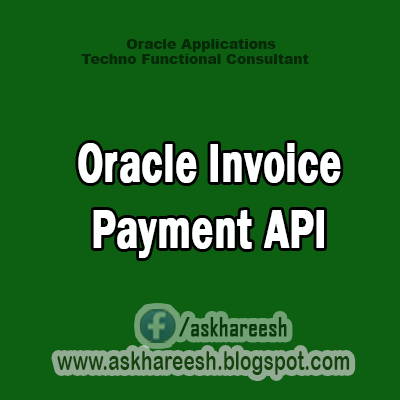 Oracle Invoice Payment API