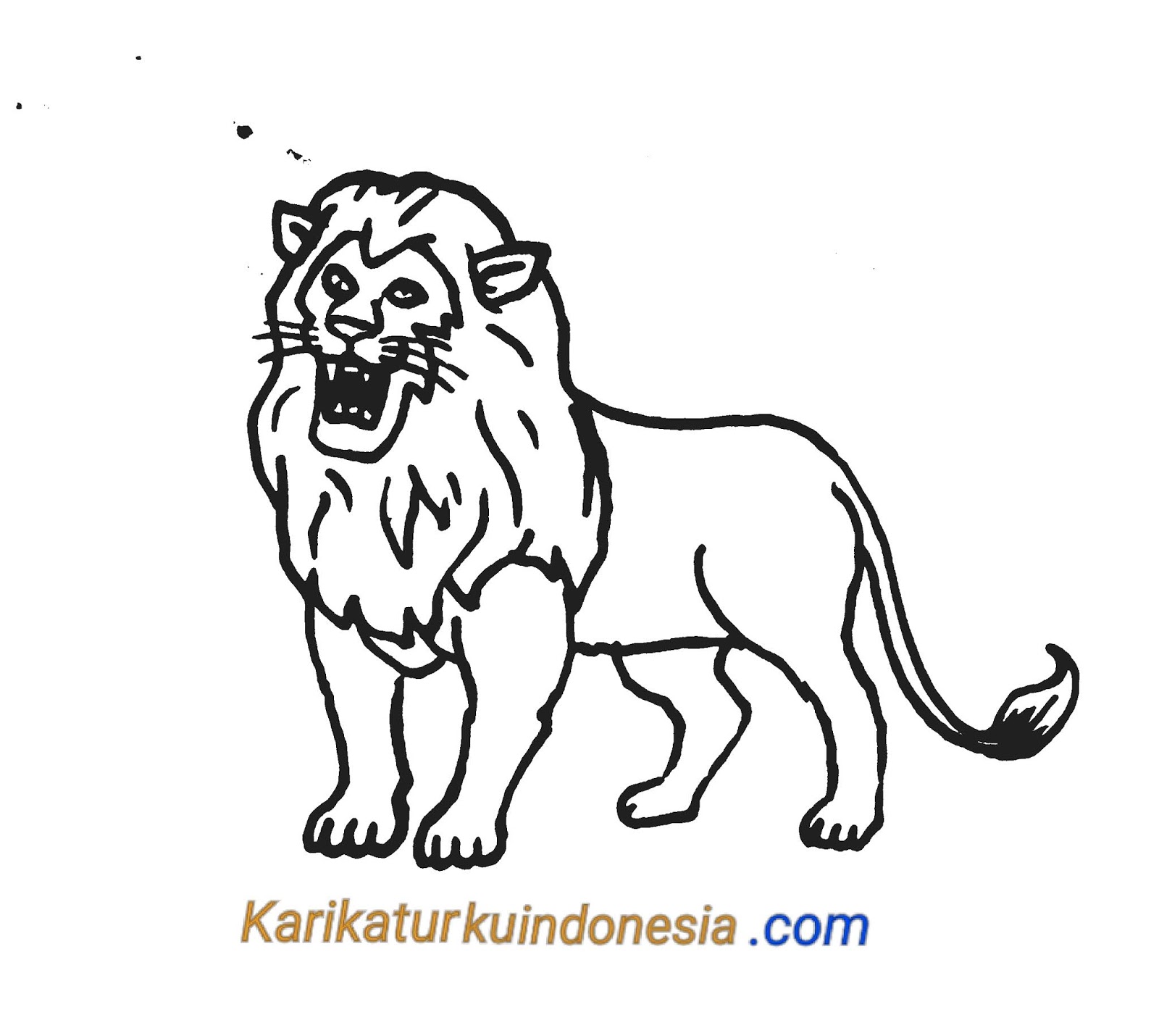 Contoh Gambar Mewarnai Binatang Buas Kataucap