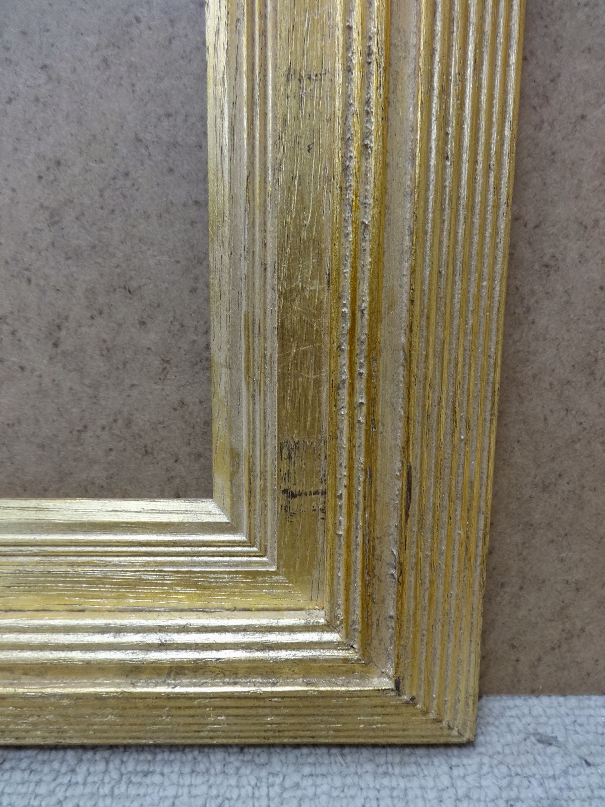 Antique Frame Sale: Late 20th Century gilt reeded oak 'Whistler' frame