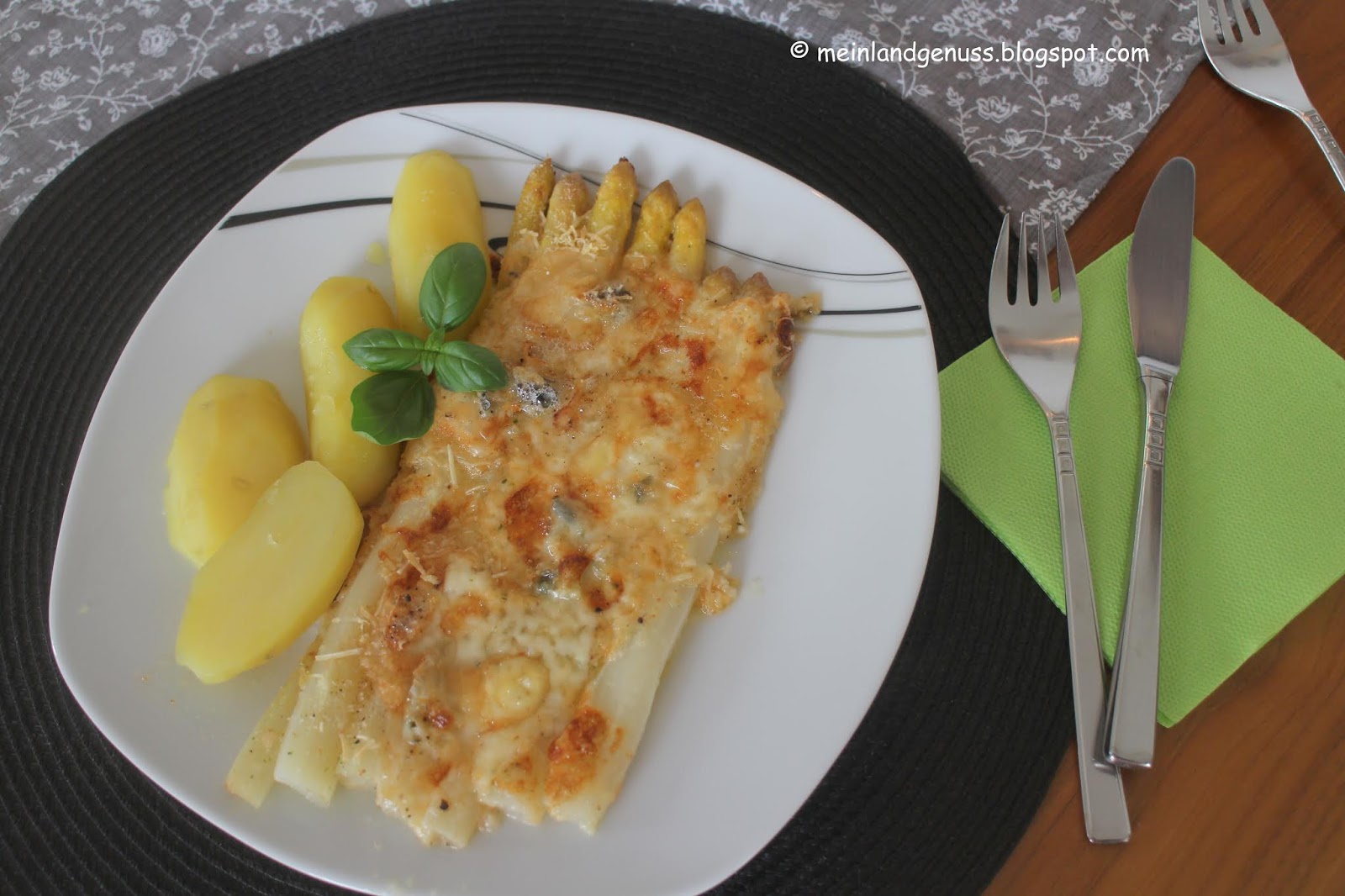 mein Land und Gartengenuss : Spargelgratin