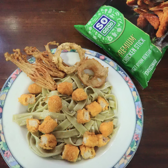 Menu Buka Puasa, Resep Tagliatelle Aglio e Olio So Good Premium Chicken Stick Menu Buka Puasa, Resep Tagliatelle Aglio e Olio So Good Premium Chicken Stick