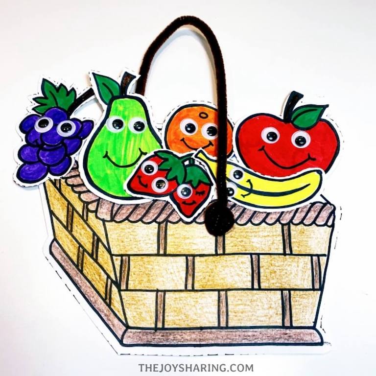 healthy food craft for preschoolers