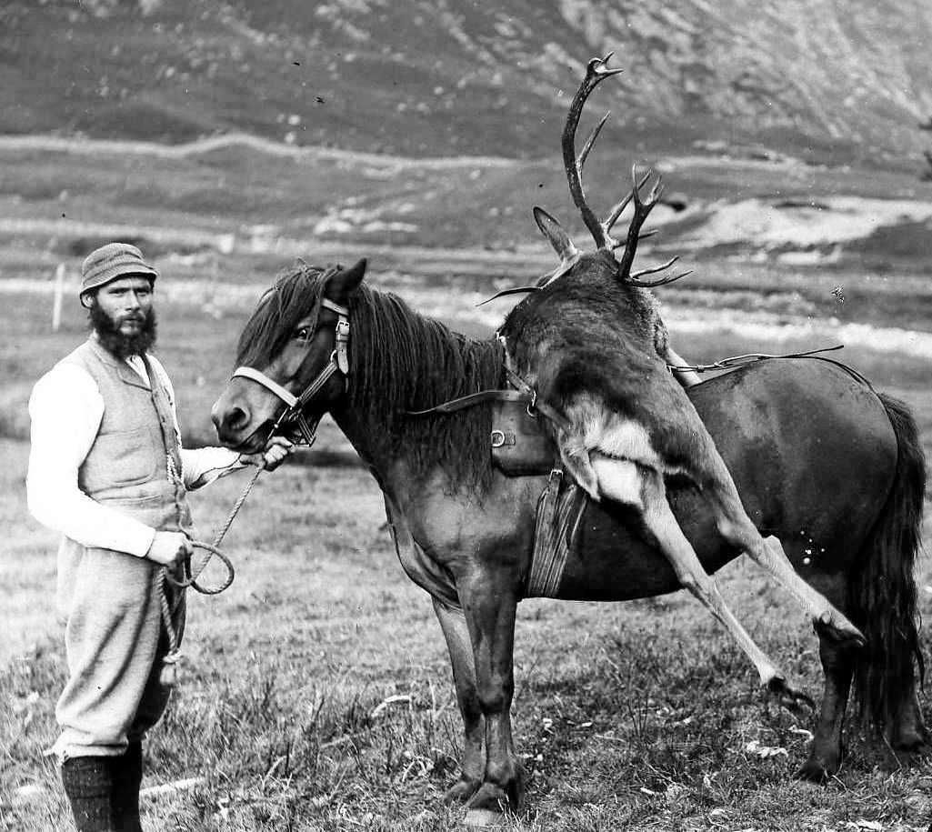 Tour Scotland Old Photograph Deer Hunter Highland Perthshire Scotland