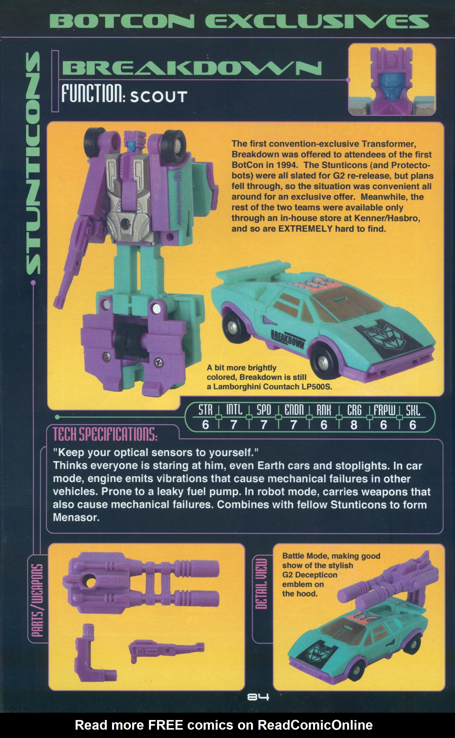 Read online Cybertronian: An Unofficial Transformers Recognition Guide comic -  Issue #6 - 86