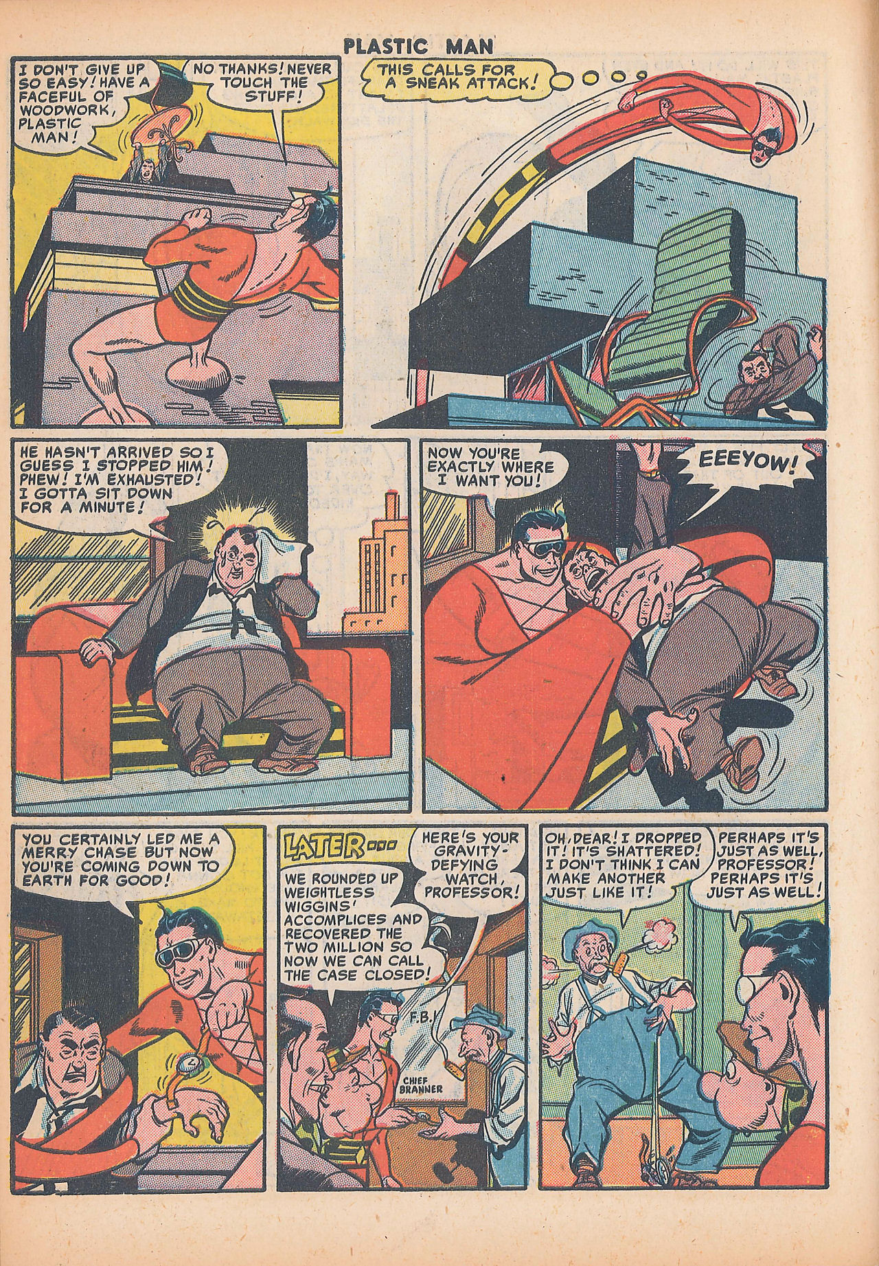 Read online Plastic Man (1943) comic -  Issue #30 - 14