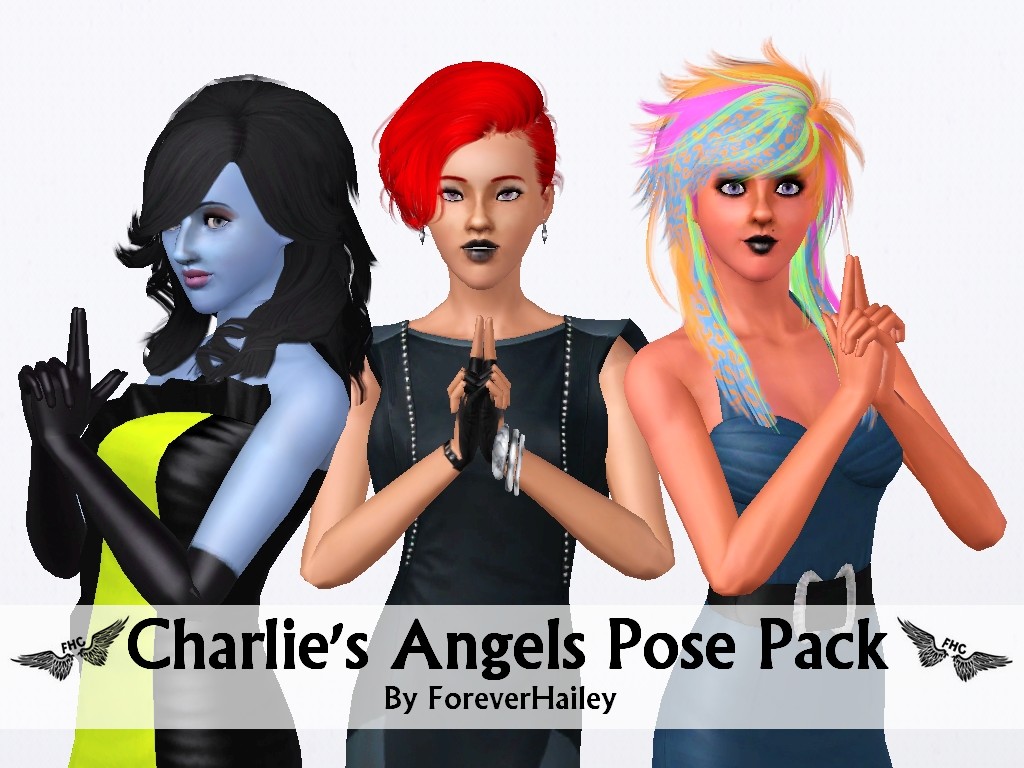 ForeverHailey Creations Charlie's Angels Pose Pack