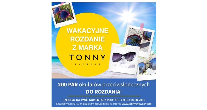 Wygraj okulary przeciwsłoneczne - 200 szt. czeka Konkurs