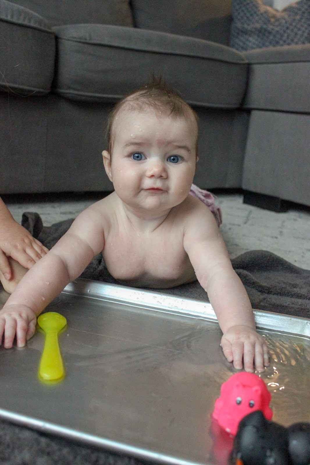 DIY Indoor Water Table for Baby To & Fro