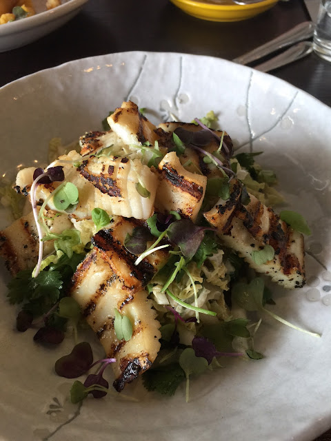 The Oak Room, calamari salad