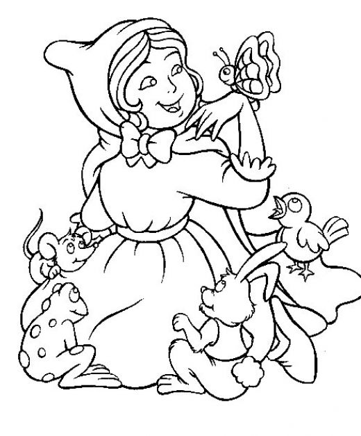 Fun Coloring Pages: Red Riding Hood Coloring Pages