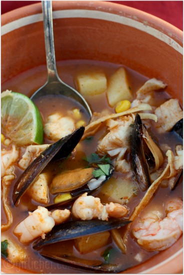 Caldo de Mariscos (Mexican Seafood Soup)