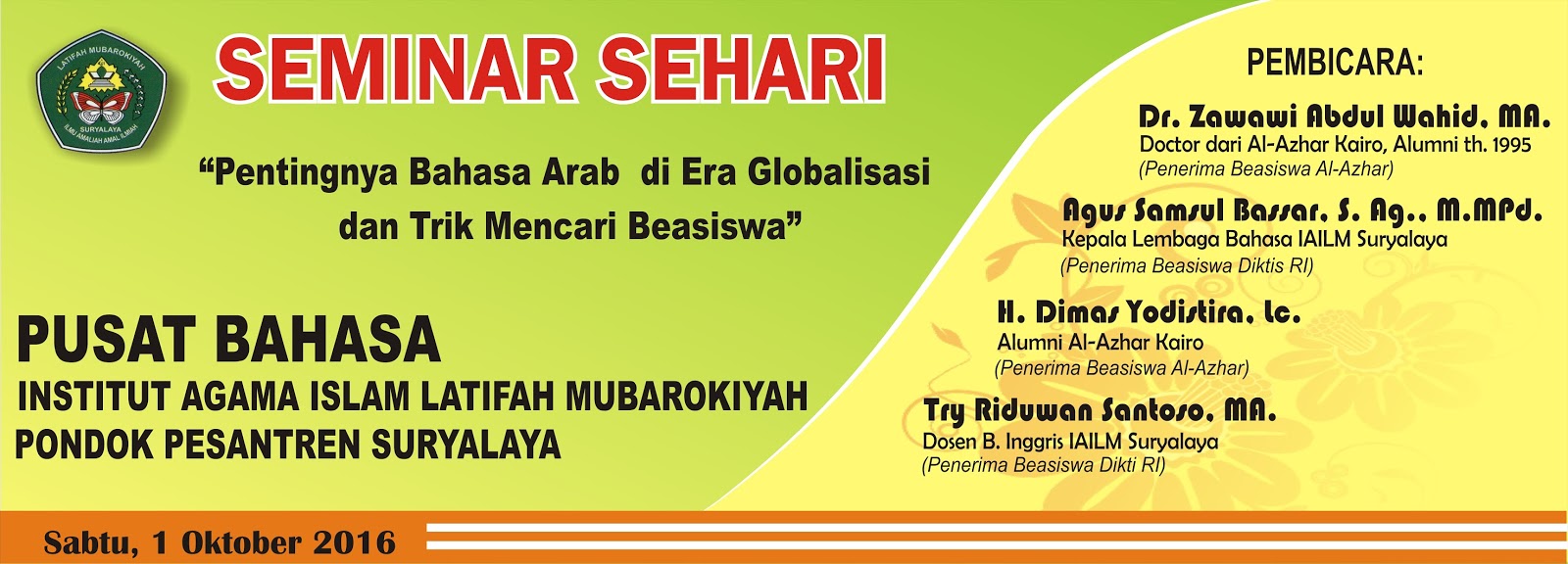 Contoh Spanduk Kegiatan Pelatihan Sdm Internasional Uitm - IMAGESEE