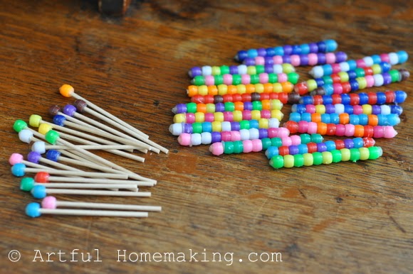 Fine Motor Coordination: Keeping Little Ones Hands Busy. Pony beads