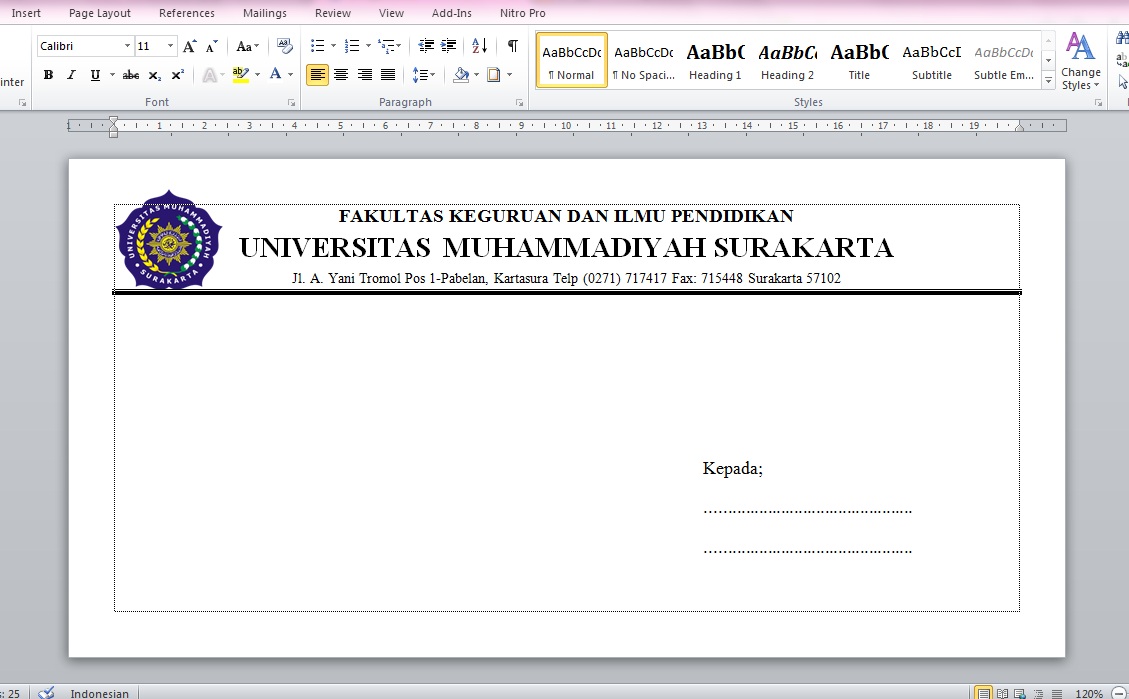 Download Template Amplop Format Microsoft Word Tukang 