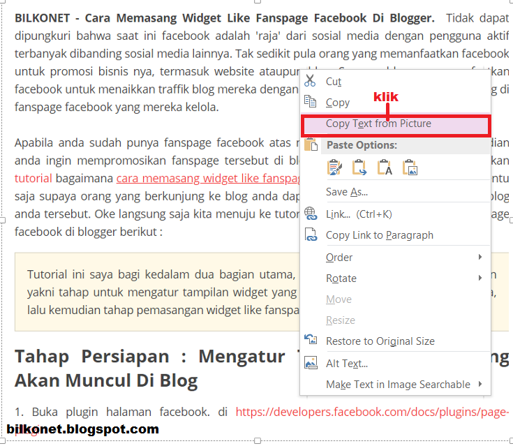 Cara Menyalin Atau Memindahkan Tulisan/Text Pada Gambar - Cara Ini Itu