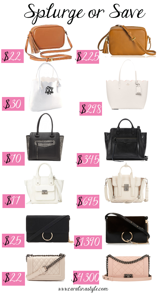 Splurge or Save: Handbags | Caralina Style