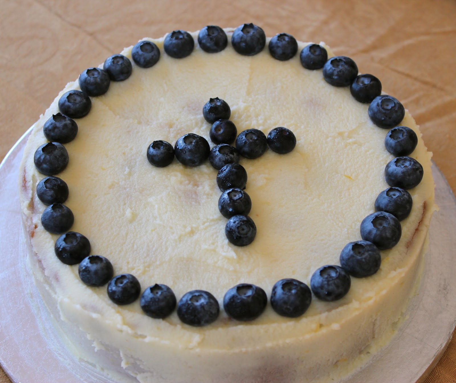 Lemon blueberry mascarpone cake