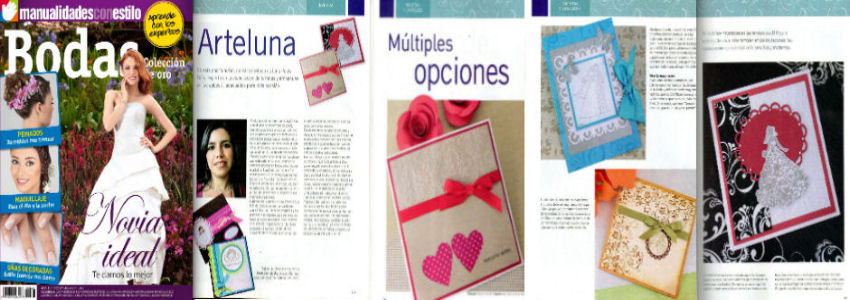 Publicación de mis productos en la Revista Manualidades con Estilo Edición Especial Bodas