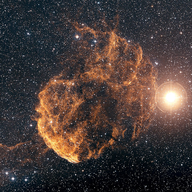 Supernova Remnant IC 443, the Jellyfish Nebula, in Gemini